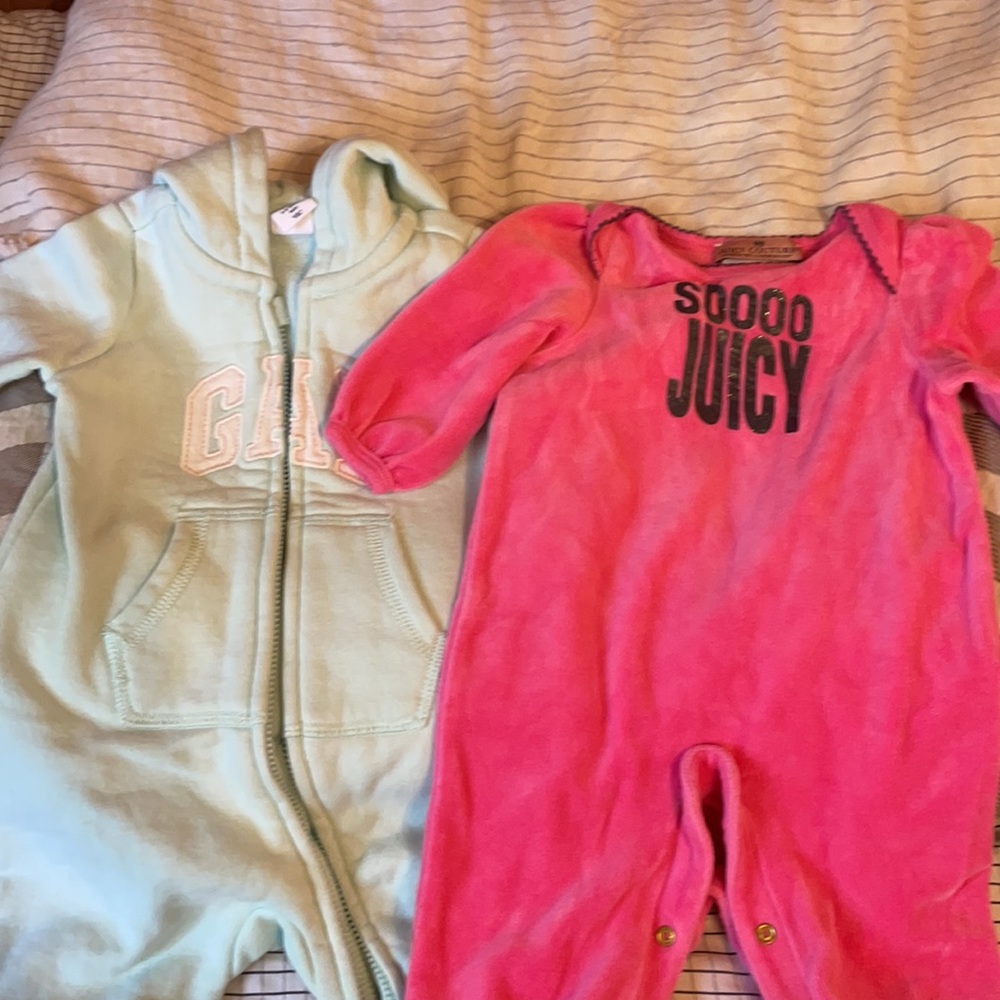 Gap winter suit and juicy couture jumpsuit